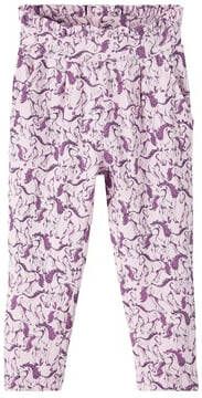 name it Paperbag Broek Nmflinar Roze Lavendel