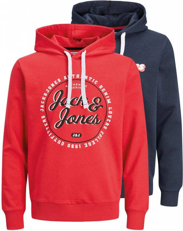 jack & jones Andy Sweat Hoodie Heren(2 pack )