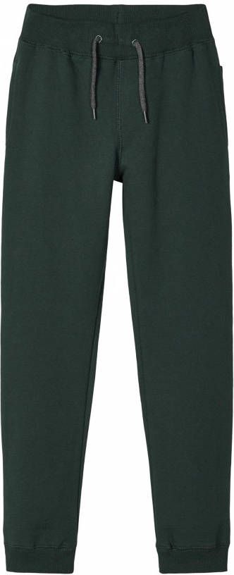 NAME IT KIDS joggingbroek NKMSWEAT met biologisch katoen donkergroen