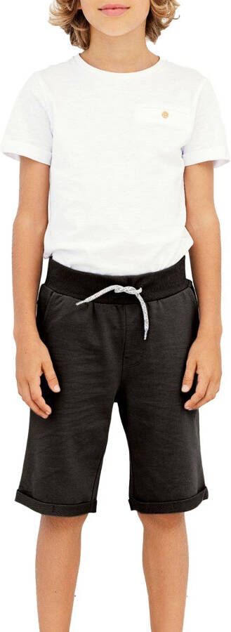 name it Shorts Boys Vermo Long Swe Shorts Unb F Zwart
