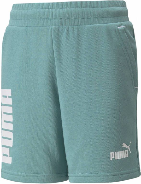 Puma regular fit broek met logo blauw