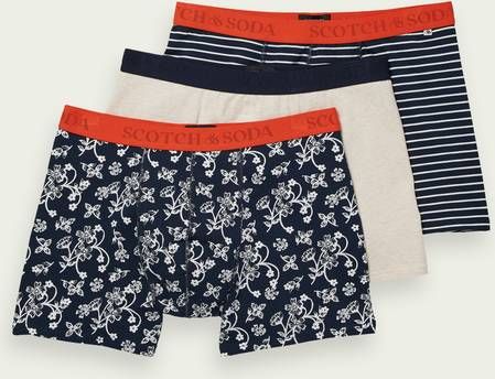 Scotch and Soda Boxershorts Classic Jersey Boxer Shorts 3 Pack Zwart