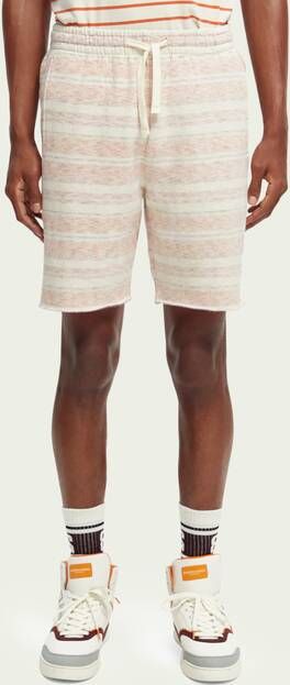 Scotch & Soda Gestreepte sweatshort van felpa