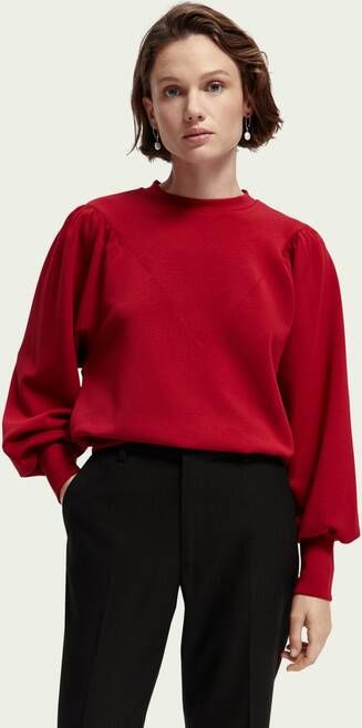 Scotch & Soda Loose fit sweater met pofmouwen