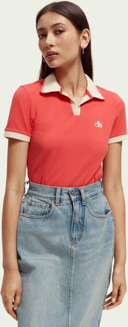 Scotch & Soda Polo bodysuit van biologisch katoen