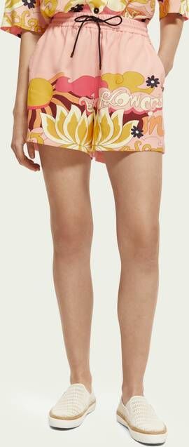 Scotch & Soda Printed elasticated waistband shorts