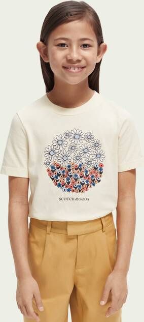 Scotch & Soda Regular fit artwork T shirt van biologisch katoen