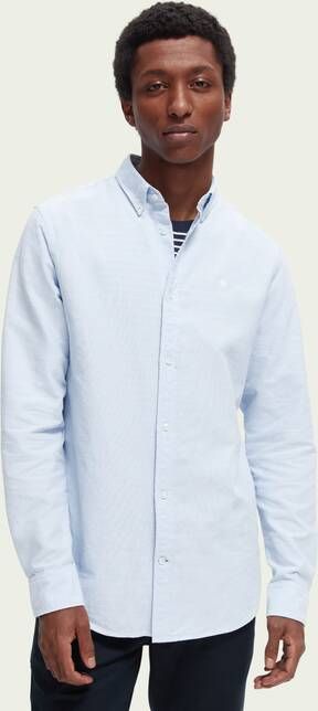 Scotch & Soda Regular fit oxford overhemd van biologisch katoen