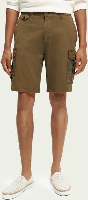 Scotch & Soda Relaxed fit garment dyed cargoshort