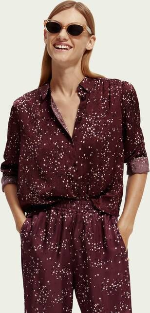 Scotch & Soda 168824 viscose jacquard slim fit shirt