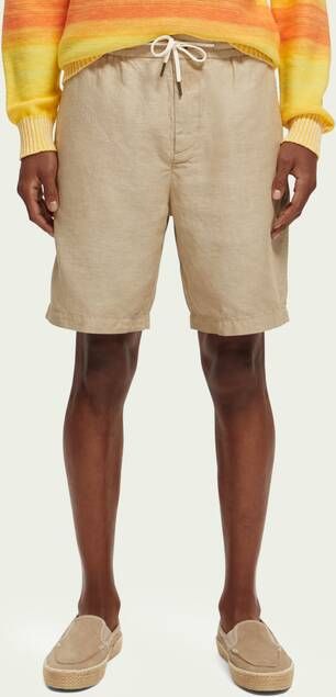 Scotch & Soda The Fave bermudashort van een linnenmix