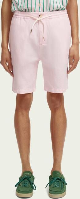 Scotch & Soda The Fave bermudashort van een linnenmix