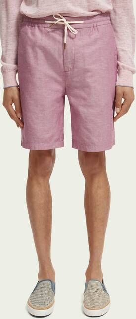 Scotch & Soda The Fave bermudashort van een linnenmix