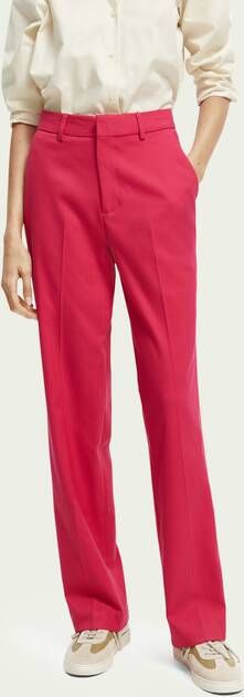 Scotch & Soda The Hailey high rise broek met rechte pijpen