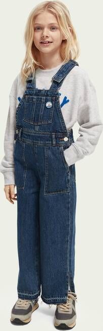 Scotch & Soda Tuinbroek van denim met steekzakken