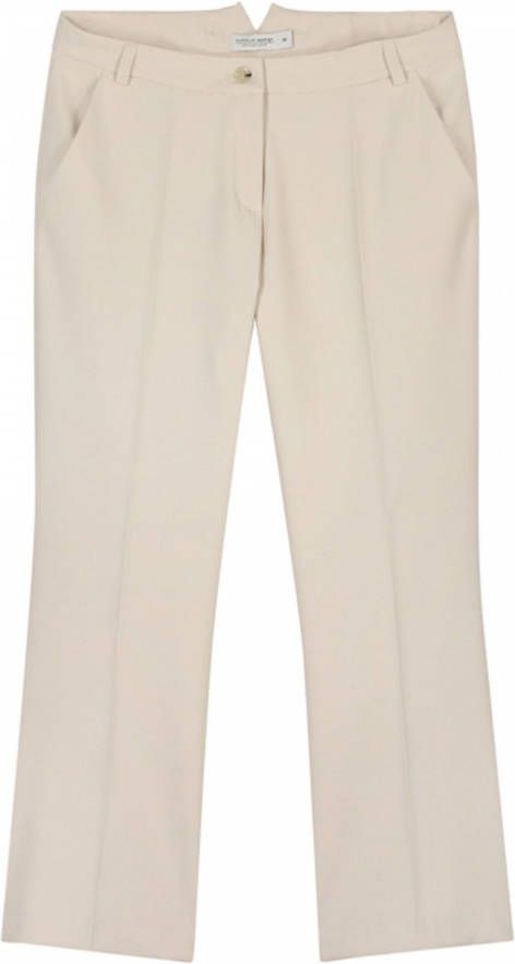 Summum Woman High waist flared fit cropped pantalon met persplooi