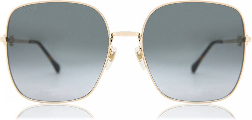 Gucci Square Frame Sungles , Grijs, Dames