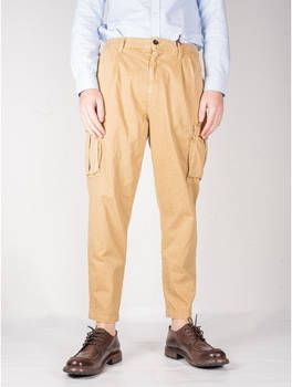 Officina 36 Broek Pantaloni Lorenzo Cargo Spinati Cammello