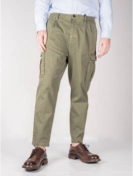 Officina 36 Broek Pantaloni Lorenzo Cargo Spinati Salvia