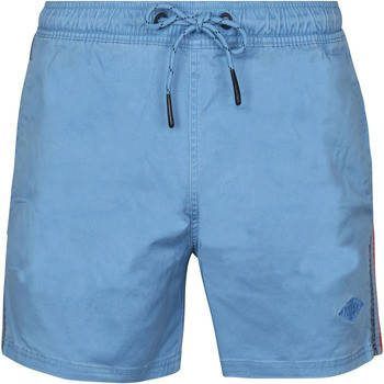 Superdry Broek Vintage Stripe Shorts Lichtblauw