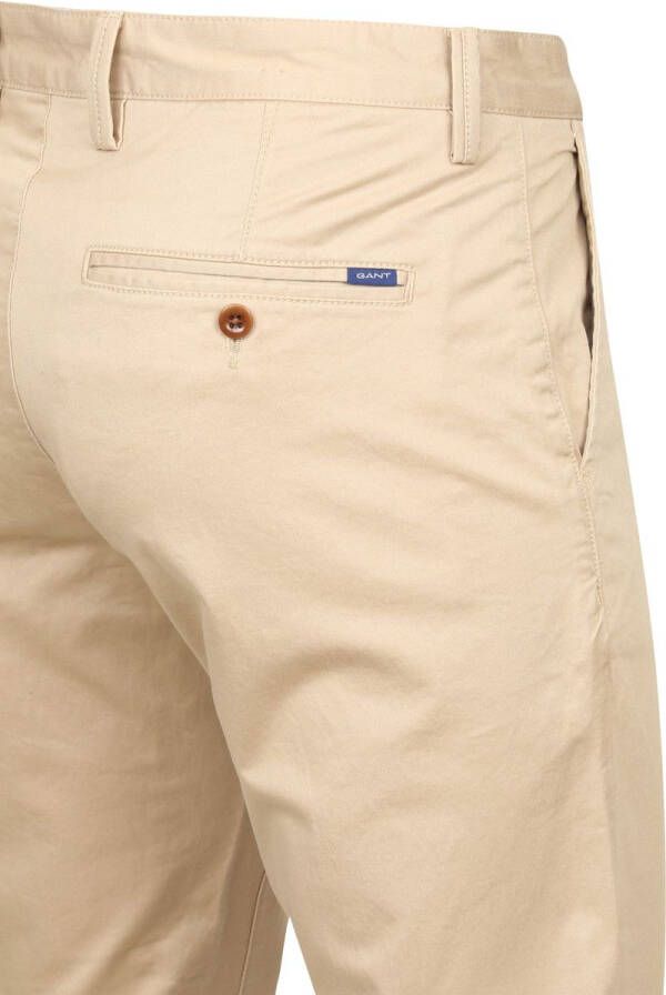 Gant Chinos Slim Twill Chino , Beige, Heren