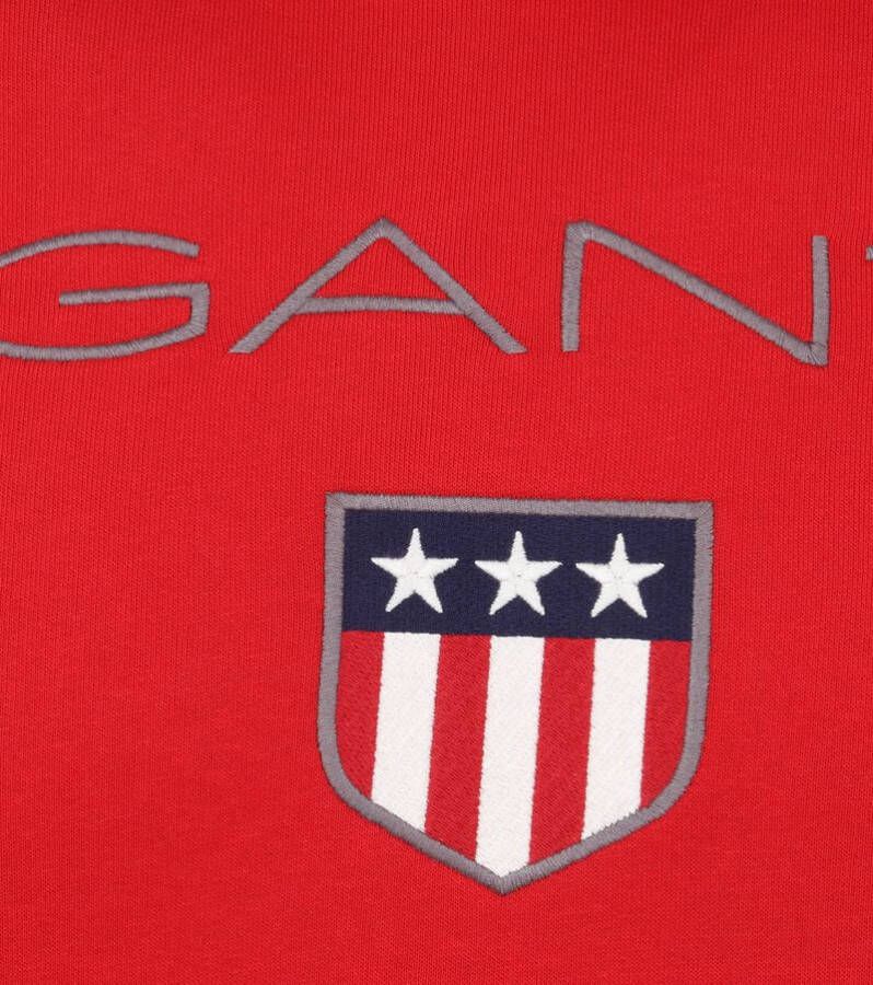 Gant Hoodie Shield Rood