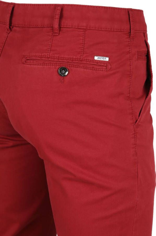 Meyer Modern Fit Chino rood, Effen