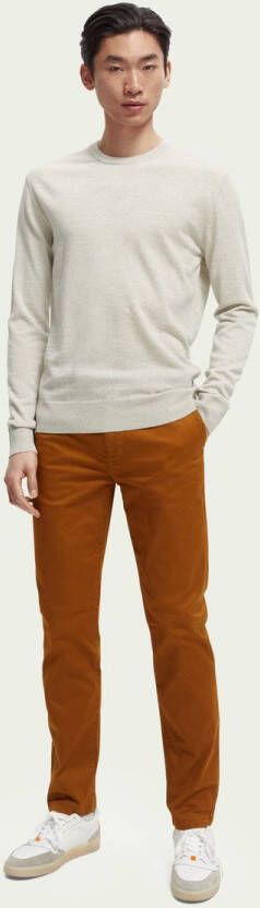 Scotch & Soda The Stuart regular slim fit broek van biologisch katoen
