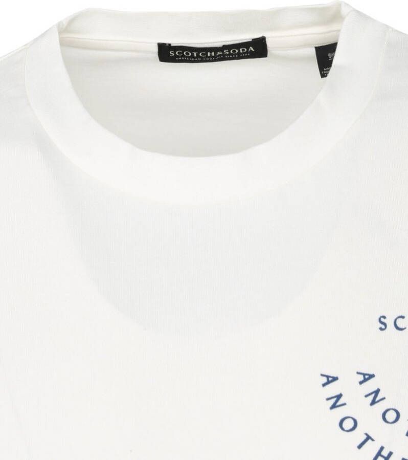 Scotch & Soda T-shirt met lange mouwen en artworkprint van biologisch katoen