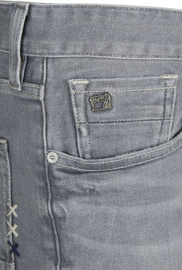 Scotch & Soda Ralston stone and sand cement melange Skinny & Slim fit Grijs , Grijs, Heren