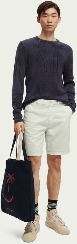 Scotch & Soda Stuart shorts made of pima cotton with "garment dye" effect , Wit, Heren