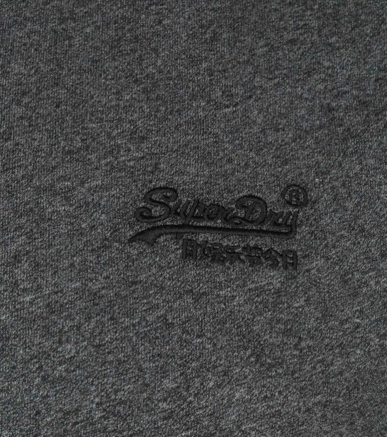 Superdry T shirts Organic Cotton Vintage Logo Embroidered T Shirt Donkergrijs