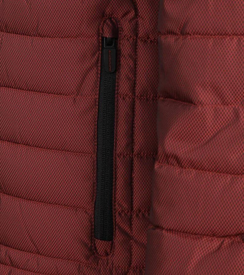 Superdry Fuji Jas Herringbone Bordeaux