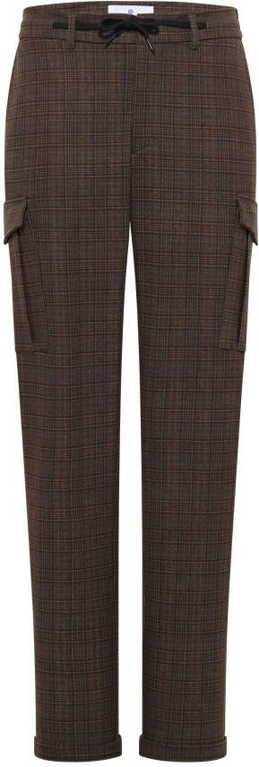 Blue Industry katoenen broek bruin effen