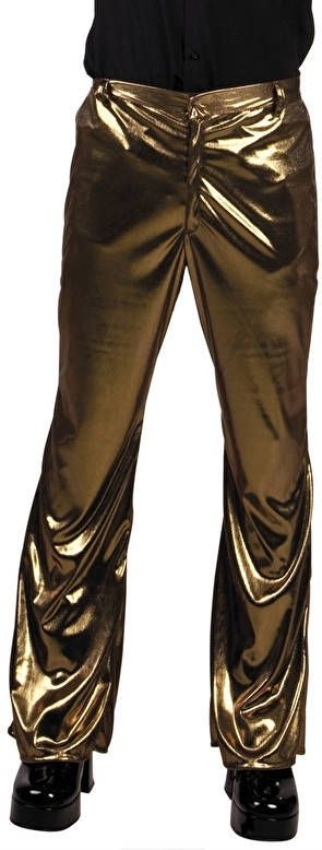 Feestbazaar Disco broek goud