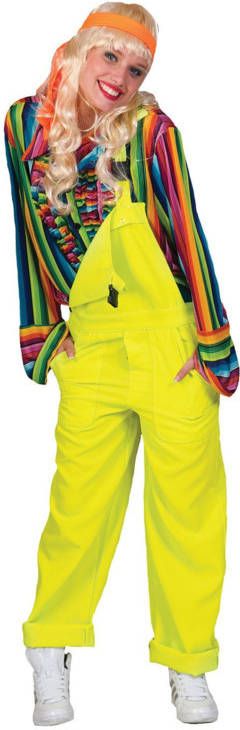 Feestbazaar Tuinbroek fluor geel