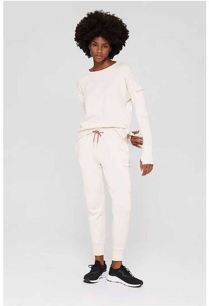 ESPRIT Women Sports joggingbroek wit