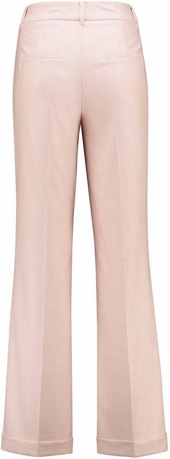 Expresso High waist straight fit pantalon met steekzakken