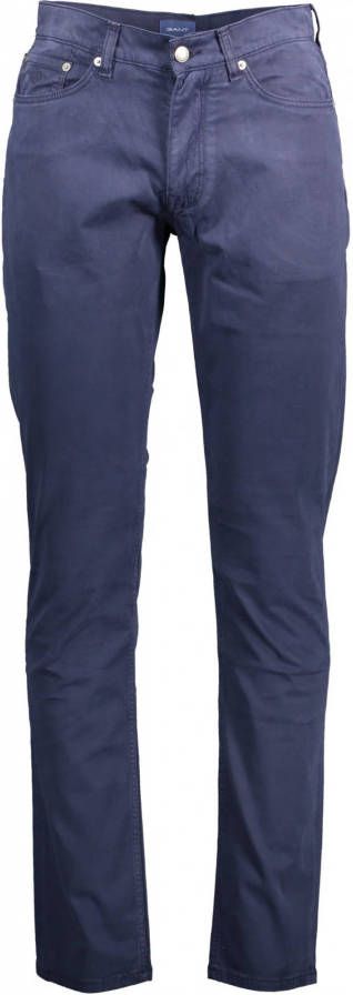 Gant Men`s Blue Trousers , Blauw, Heren