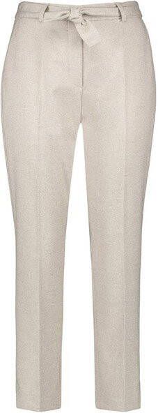 Gerry Weber Mid waist tapered fit pantalon met strikceintuur