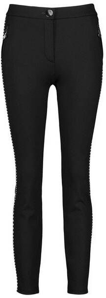 Gerry Weber High waist slim fit pantalon met contrastbies