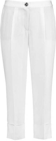 Gerry Weber High waist tapered fit cropped pantalon in linnenblend