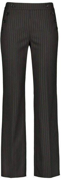 Gerry Weber High waist loose fit pantalon met krijtstreep