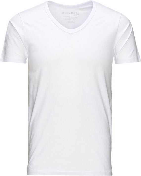 Jack & Jones T shirt SLIM FIT BASIC TEE V NECK met v hals