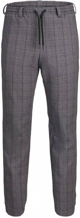 JACK & JONES JUNIOR geruite broek JJIVEGA grijs