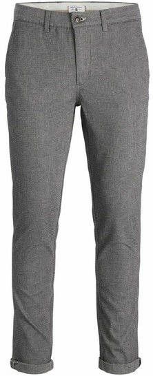 JACK & JONES PANTS STUDIO gemêleerde slim fit broek JPSTMARCO drizzle