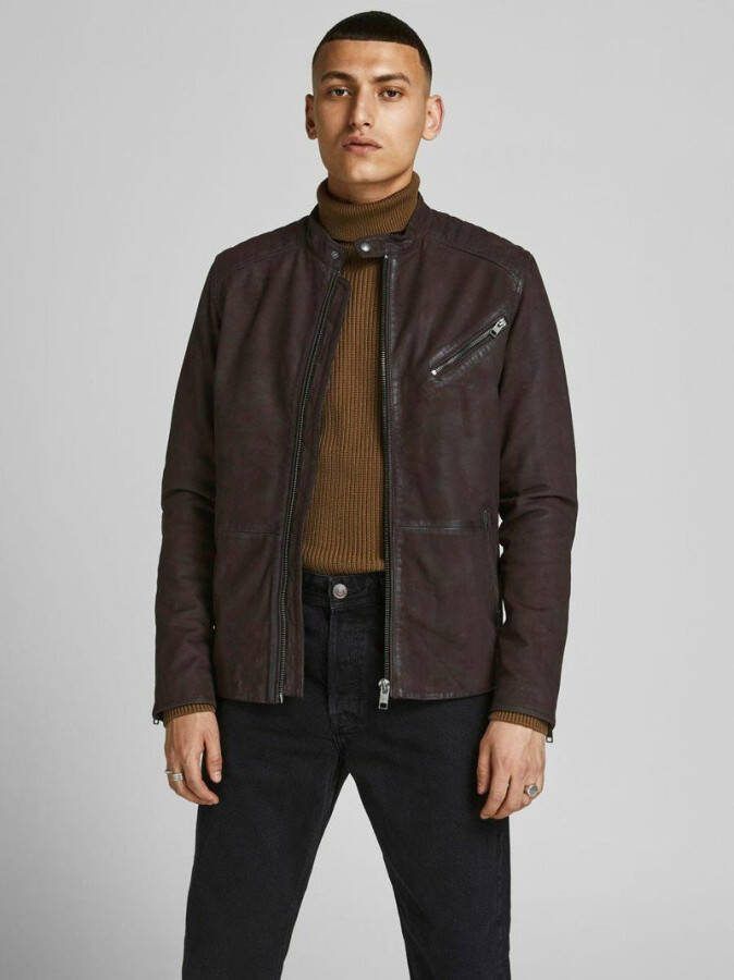 jack & jones Leren jas klassieke