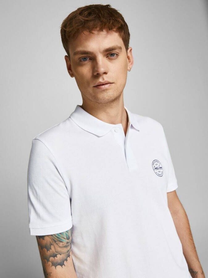 jack & jones Polo Shirt 12205025 , Wit, Heren