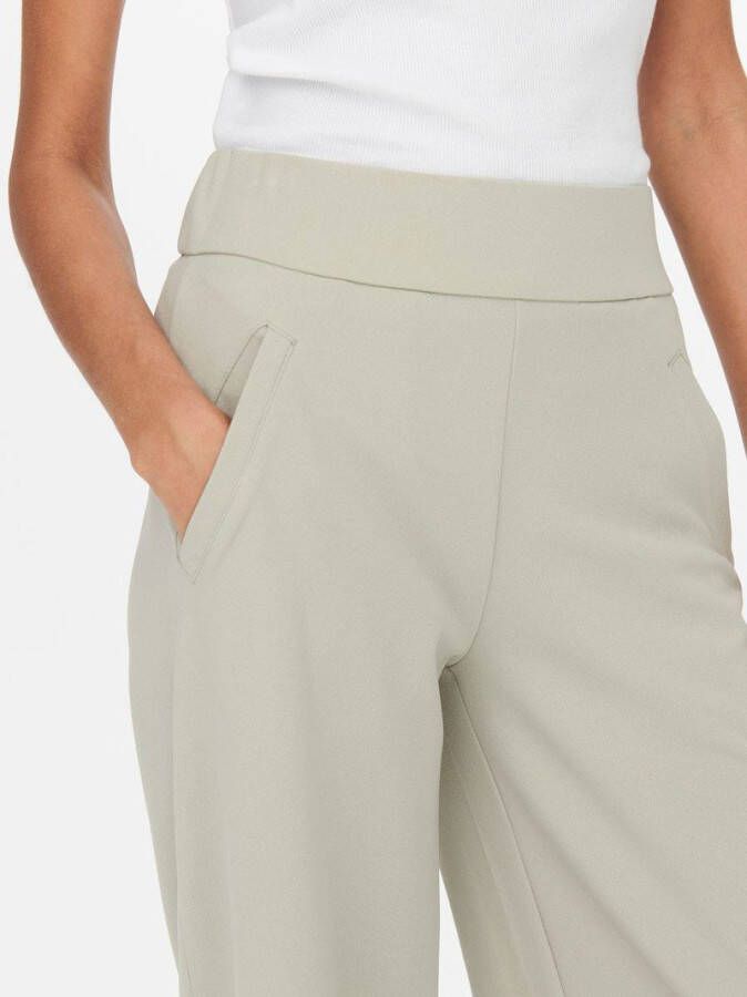 JDY high waist wide leg broek LOUISVILLE lichtgroen