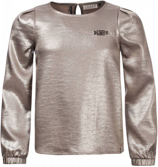 LOOXS 10sixteen gestreepte flared broek van biologisch katoen zwart